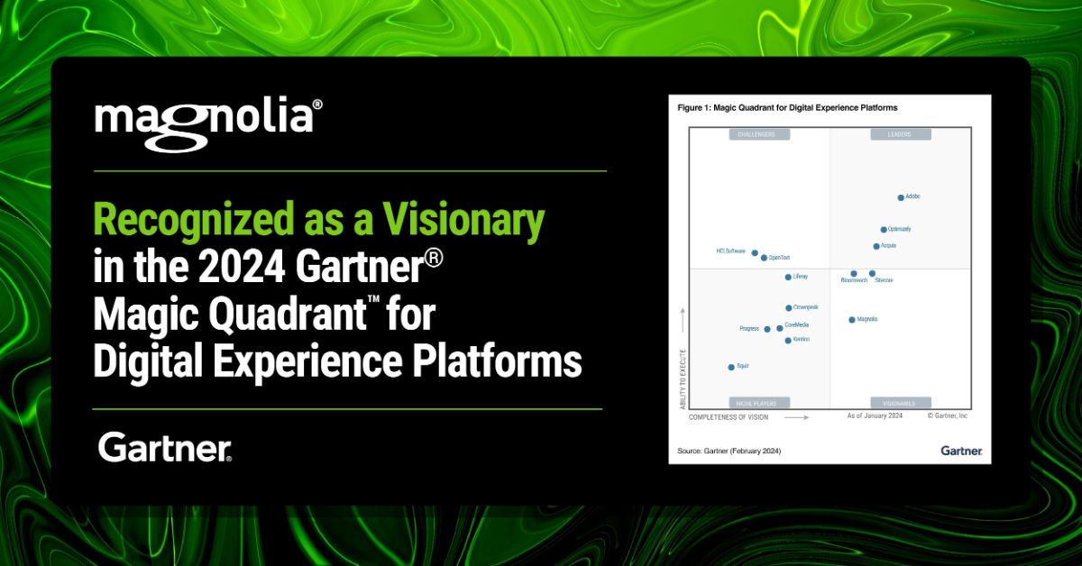 2024 Gartner® Magic Quadrant™ for Digital Experience Platforms